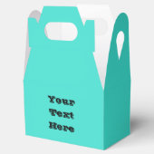 トゥルターコイズブルーグリーン南西無地の色 フェイバーボックス (オープン)