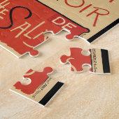 トゥルネデュチャットノワールヴィンテージブラックキャットアールヌーボー ジグソーパズル (側面)