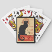 トゥルネデュチャットノワールヴィンテージブラックキャットアールヌーボー トランプ (裏面)