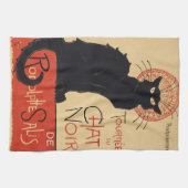 トゥルネ・デュ・シャ・ノワール ヴィンテージ 黒猫 アール・ヌーヴォー キッチンタオル (横)