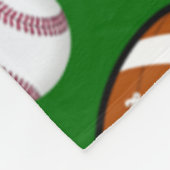 トゥルフカッコいいグリーン上の非常と特別なスポーツテーマ フリースブランケット (角)