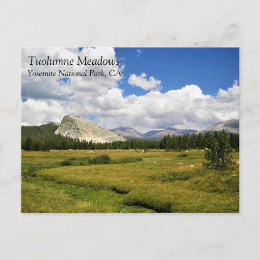 トゥルムネメドウズのレンバルト・ドーム、ヨセミテ、CA Pos ポストカード (正面)