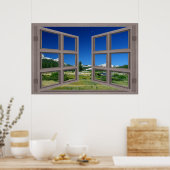 トゥルムネメドウズポスターの上に月へ窓を開ける ポスター (キッチン)