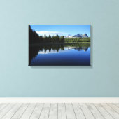 トゥルムネ川を渡るカテドラルレンジヨセミテ キャンバスプリント (インサイチュ (ウッドフロア))