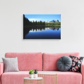 トゥルムネ川を渡るカテドラルレンジヨセミテ キャンバスプリント (インサイチュ (リビング))