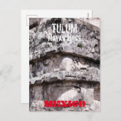 トゥルムマヤンテンプルメキシコハガキ シーズンポストカード (正面/裏面)