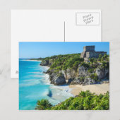 トゥルムマヤン遺跡 ポストカード (正面/裏面)