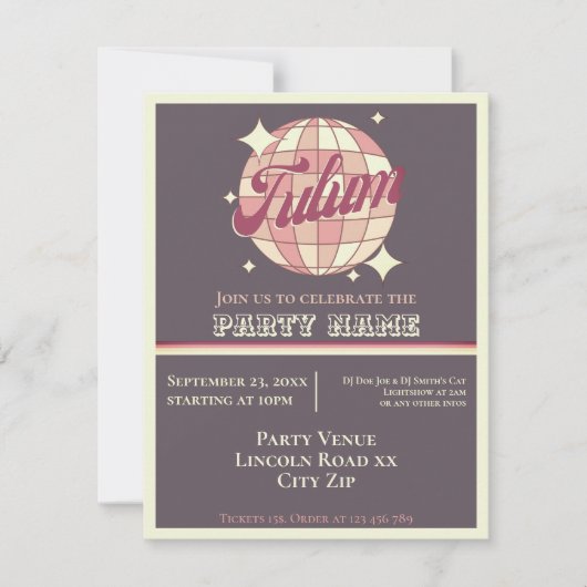 トゥルムメキシコをテーマにした夏のパーティーお祝い 招待状 (正面)