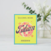 トゥルムメキシコカラフルビーチバケーションハガキ ポストカード (スタンド正面)