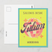 トゥルムメキシコカラフルビーチバケーションハガキ ポストカード (正面/裏面)