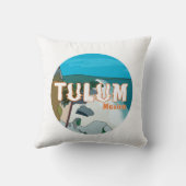 トゥルムメキシコギフト素晴らしアイディア クッション (裏面)