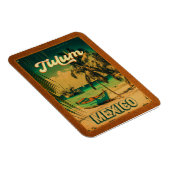 トゥルムメキシコパームツリーヴィンテージトラベル土産 マグネット (右側)