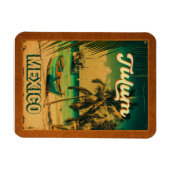 トゥルムメキシコパームツリーヴィンテージトラベル土産 マグネット (横)