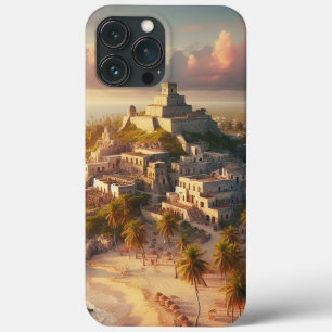 トゥルムメキシコランドスケープヴィンテージトラベル iPhone 13 PRO MAXケース