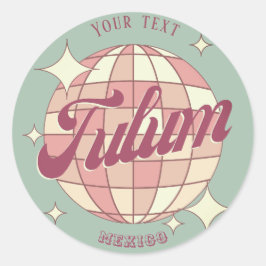 トゥルムメキシコレトロプロモーション装飾 ラウンドシール