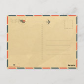 トゥルムユカタンメキシコビーチウォーターカラーサンセット ポストカード (裏面)