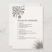 トゥルムレオパードバチェロレッテ週末の日程 招待状 (裏面)