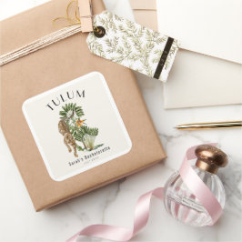 トゥルムレオパード熱帯バチェロレッテ週末 スクエアシール