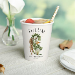 トゥルムレオパード熱帯バチェロレッテ週末 紙コップ