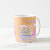 トゥルム、トラベルアート名門私立校風の、 コーヒーマグカップ (正面右)
