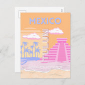 トゥルム、トラベルアート名門私立校風の、 シーズンポストカード (正面/裏面)