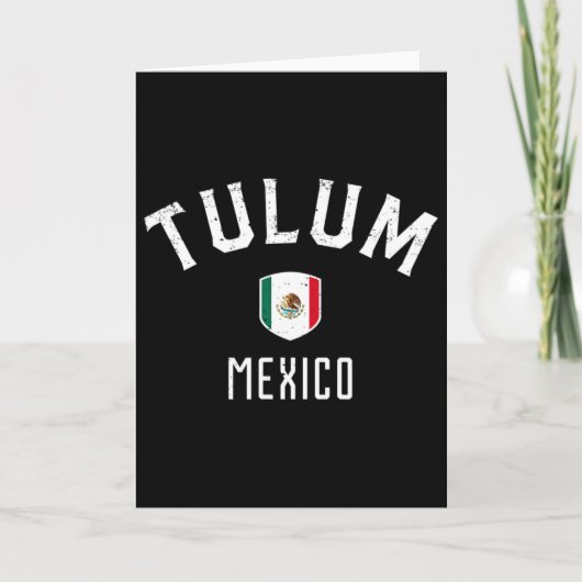 トゥルム メキシコ - メキシコ国旗トゥルムTシャツ カード (正面)
