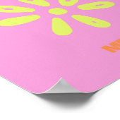 トゥルム，メキシコ，名門私立校風のピンク ポスター (角)