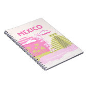 トゥルム，メキシコ，旅行アート，ピンク ノートブック (右側)