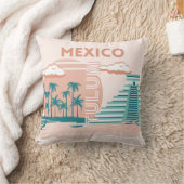 トゥルム,メキシコ,旅行アート,レトロ クッション (ブランケット)