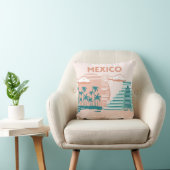 トゥルム,メキシコ,旅行アート,レトロ クッション (椅子)