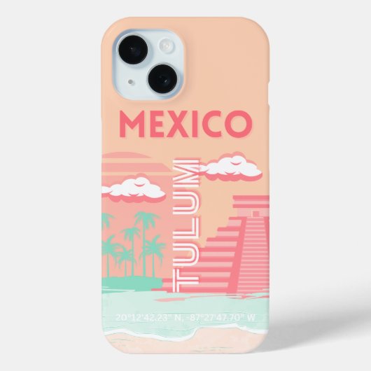 トゥルム,メキシコ,旅行アート Case-Mate iPhoneケース (裏面)