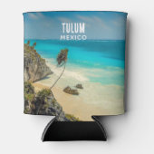 トゥルム，メキシコ – 熱帯ビーチ楽園 缶クーラー (正面)