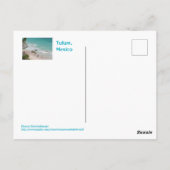 トゥルム，メキシコ/美しいビーチ ポストカード (裏面)