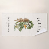 トゥルム レオパード トロピカル バチェロレッテ ウィークエンド バスタオル (バスタオル)