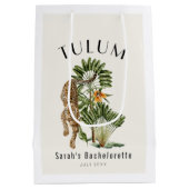 トゥルム レオパード トロピカル ブライズメイド ウィークエンド ミディアムペーパーバッグ (裏面)