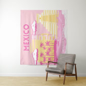 トゥルム、旅行アート、アー名門私立校風のト、ピンク タペストリー (インサイチュ)