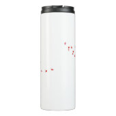 トゥルーおばあちゃん引用文レッドフラワー花びらズホワイト タンブラー (裏面)