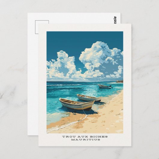 トゥルーオビッシュモーリシャス旅行はがき ポストカード (正面/裏面)