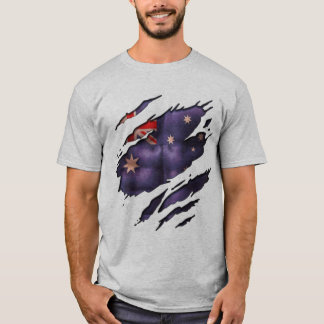 トゥルーカラーオーストラリア国旗の涙 Tシャツ