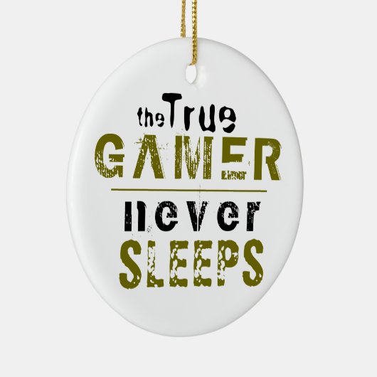 トゥルーゲーマーネーブレイズタイポグラフィゲーマーセラミック セラミックオーナメント (右)