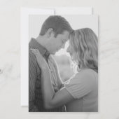 トゥルースィンプル3 モノクロ リハーサルディナー 招待状 (裏面)