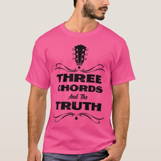 トゥルースカントリーフォーク音楽アコースティック Tシャツ (正面)