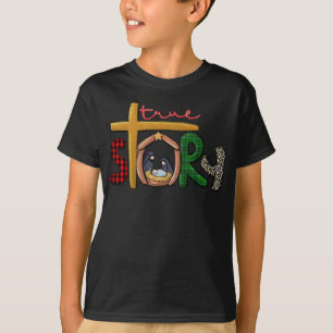トゥルーストーリークリスマスマンガー出生シーンバッファロー Tシャツ