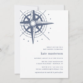 トゥルーノース | 海事ベイビーシャワー招待状 招待状