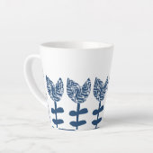 トゥルーブルー図形チューリップ カフェラテマグ (左アングル)