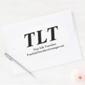 トゥルーライフトラベラーズ 楕円形シール (封筒)