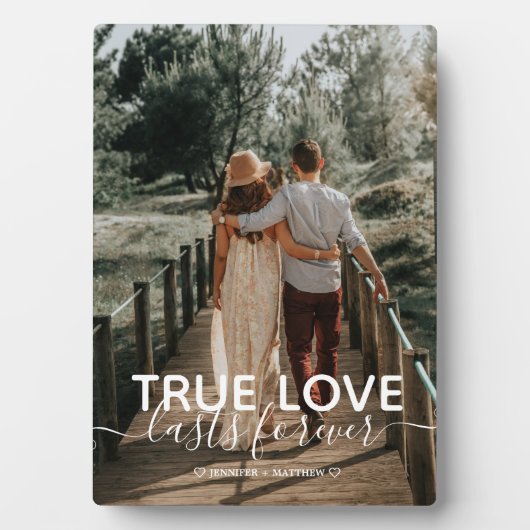 トゥルーラブカップルの写真 フォトプラーク (正面)
