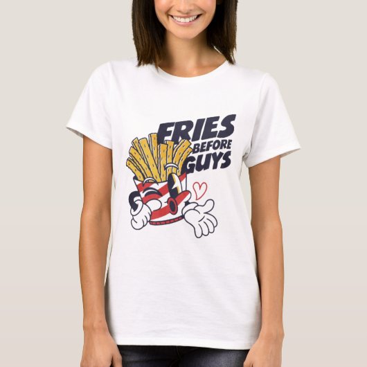 トゥルーラブカムズウィズフライズ Tシャツ (正面)