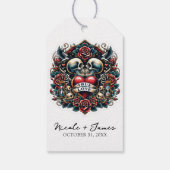 トゥルーラブスケルトンハート結婚タトゥー ギフトタグ (裏面)