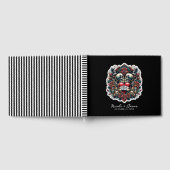 トゥルーラブスケルトンハート結婚タトゥー ゲストブック (全面)